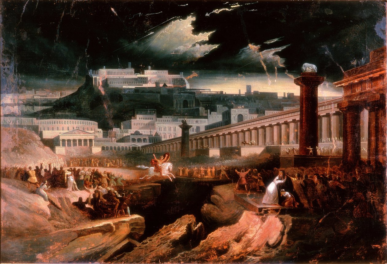 Marcus Curtius, n. 1827 tekijältä John Martin