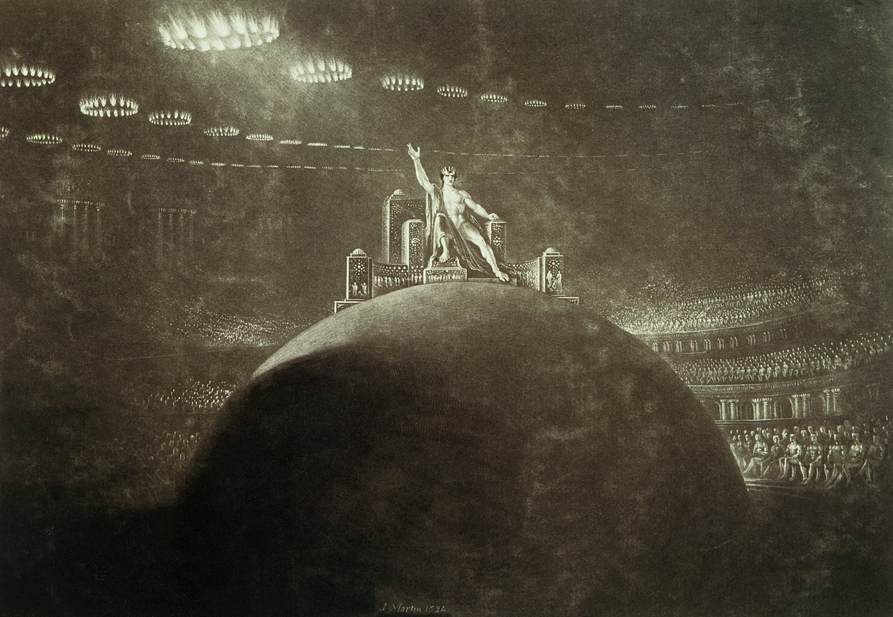 Saatana puheenjohtajana Infernal Councilissa, 1824 tekijältä John Martin