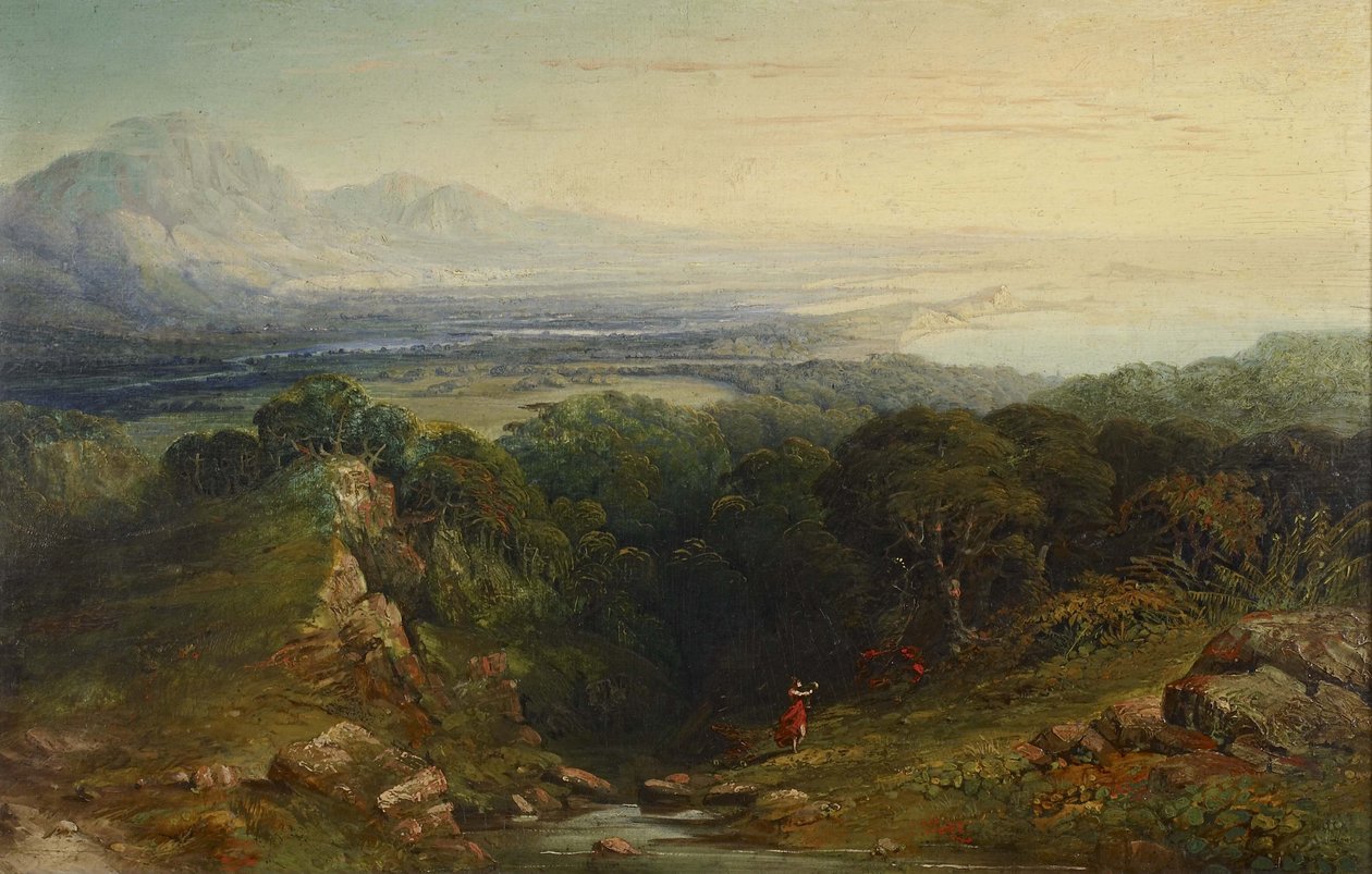 Mansaari, 1848 - 1854 (öljy mahonkilevylle) tekijältä John Martin