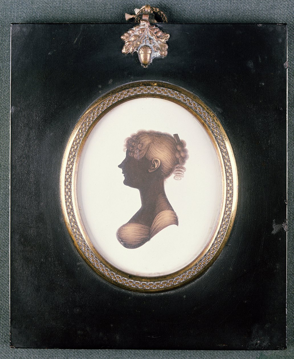 Cassandra Austenin siluetti, n. 1809 tekijältä John Meiers