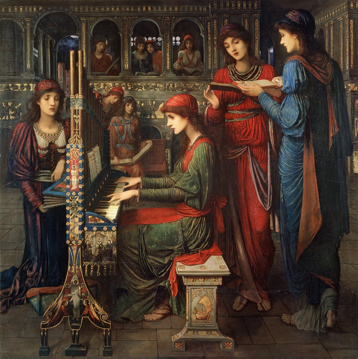 St. Cecilia, 1897 tekijältä John Melhuish Strudwick