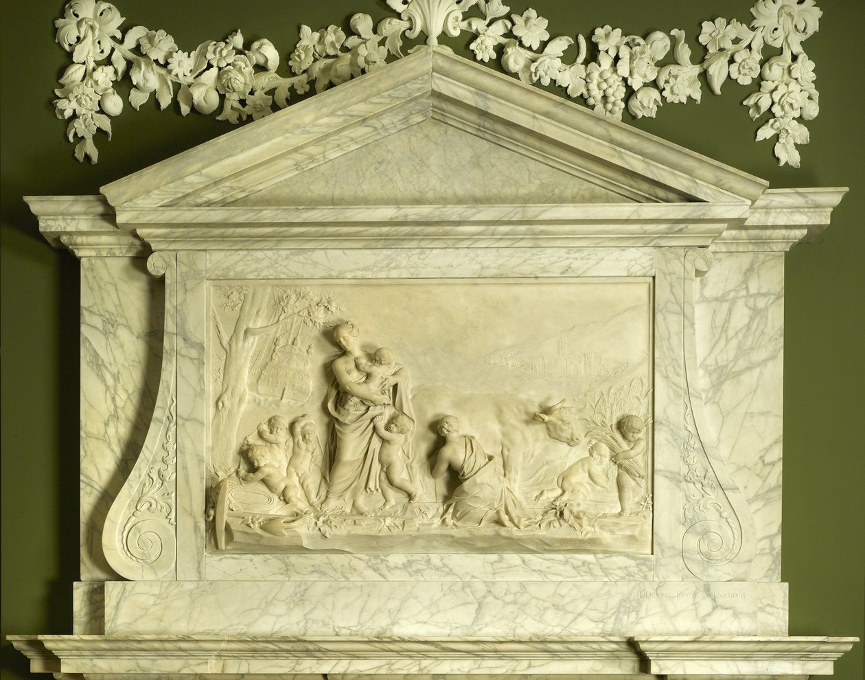 Hyväntekeväisyys, 1746 (marmori) tekijältä John Michael Rysbrack
