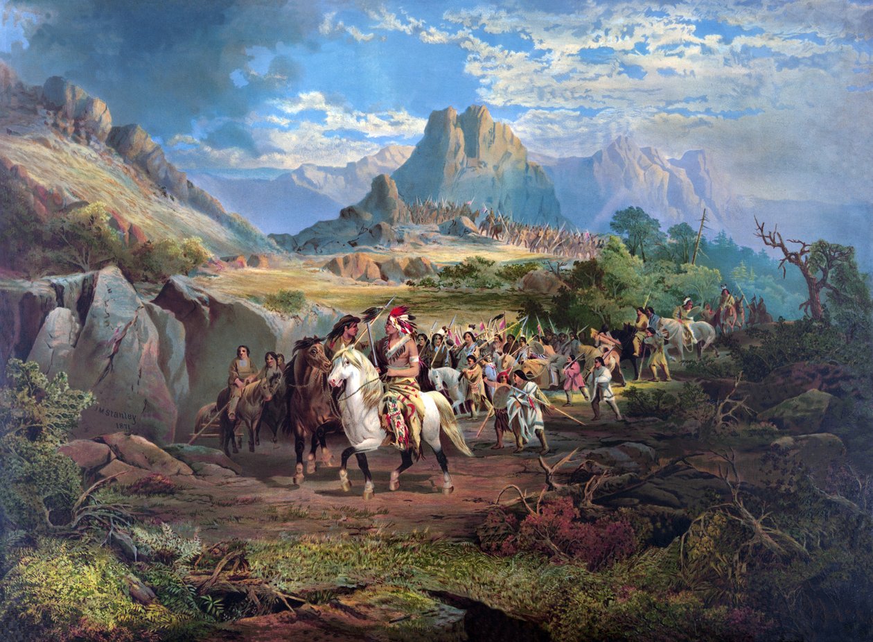 On the War Path, pub. 1871 tekijältä John Mix Stanley