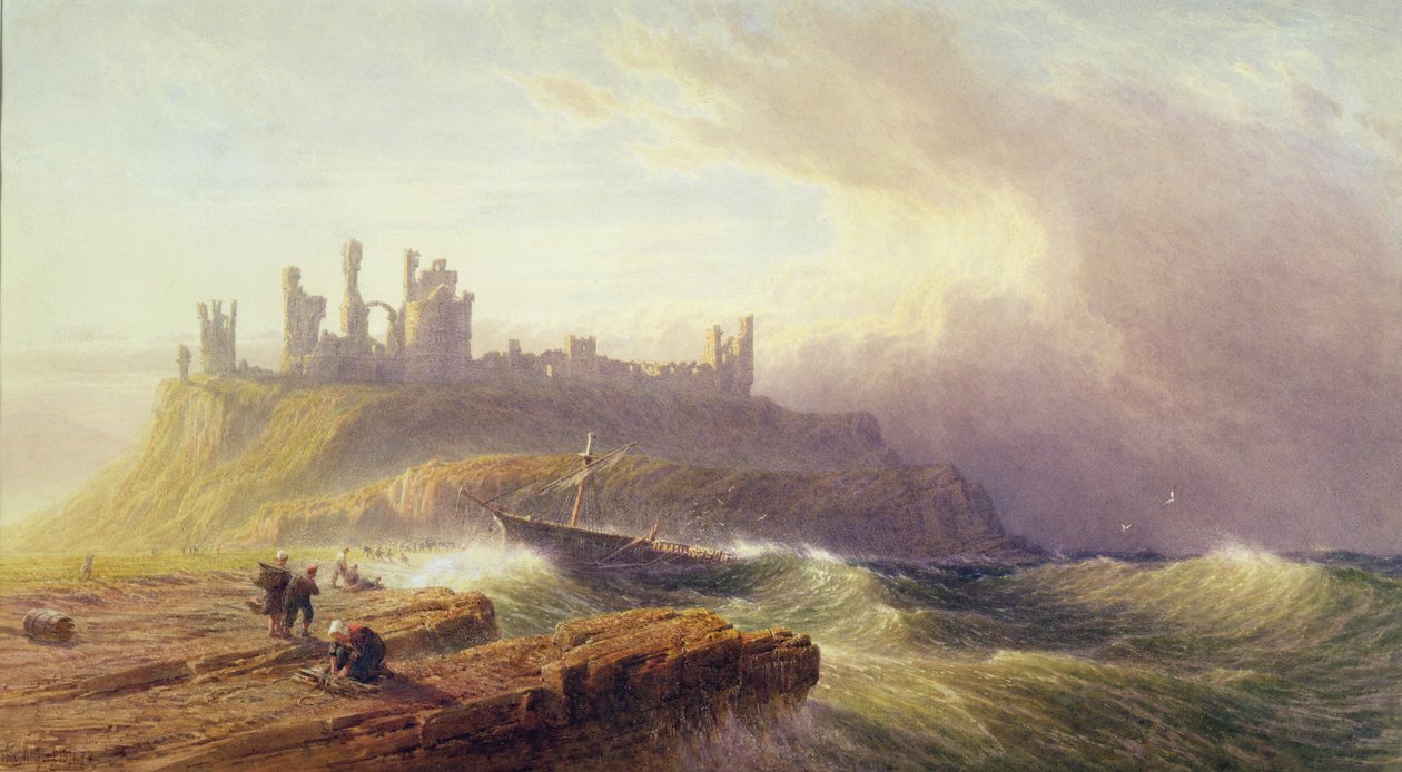 Dunstanburghin linna, Northumberland tekijältä John Mogford