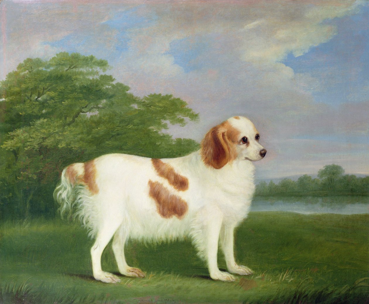 Spanieli maisemassa, 1789 tekijältä John Nott Sartorius