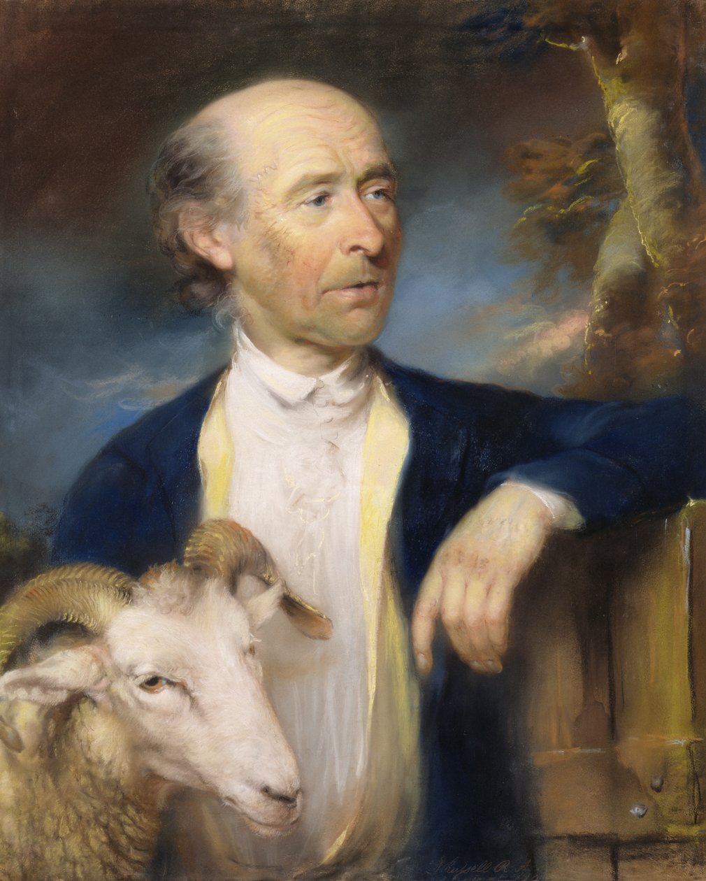 John Collins of Devizes (fl.1771-99) 1799 (pastelli paperille) tekijältä John Russell