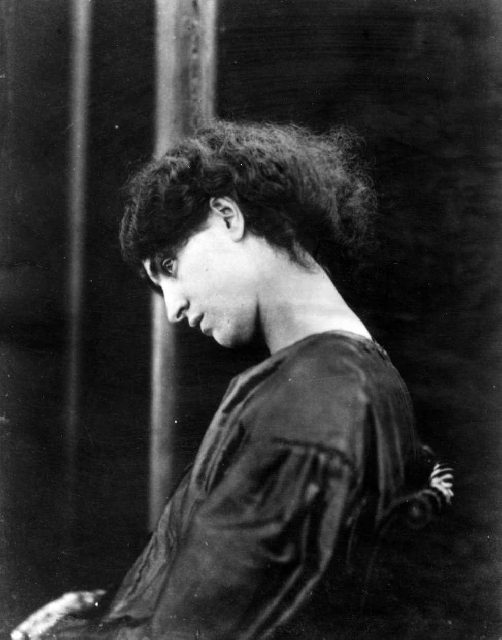 Jane Morris, poseerannut Dante Gabriel Rossetti, 1865 (albumiprintti) tekijältä John R. Parsons