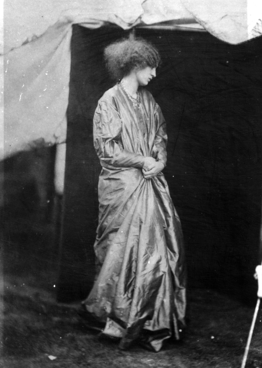Jane Morris, poseerannut Dante Gabriel Rossetti, 1865 (albumiprintti) tekijältä John R. Parsons