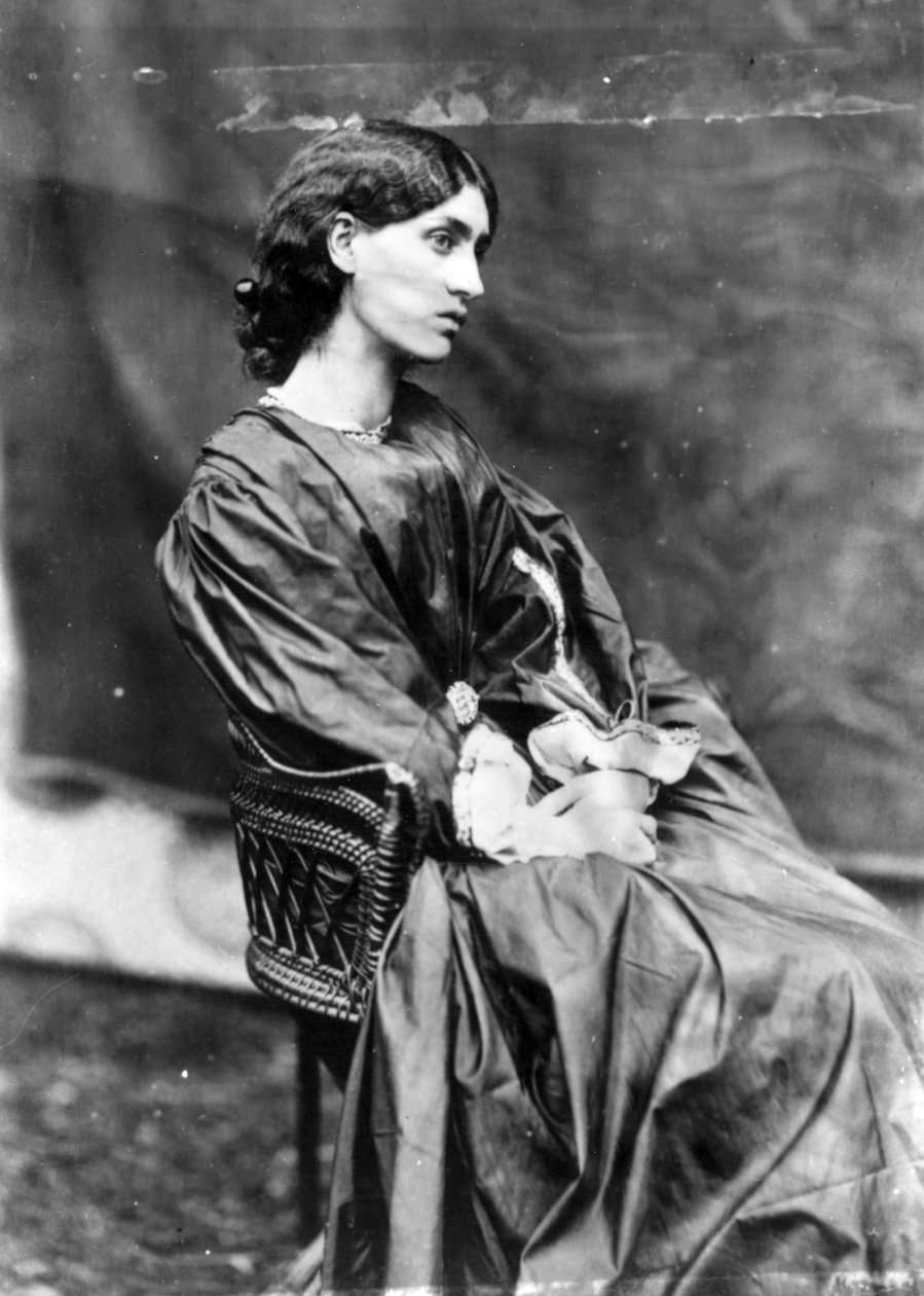 Jane Morris, poseerannut Dante Gabriel Rossetti, 1865 (albumiprintti) tekijältä John R. Parsons