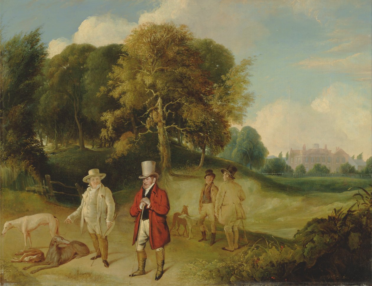 J.M.W. Turner ja Walter Fawkes Farnley Hallissa tekijältä John Robert Wildman