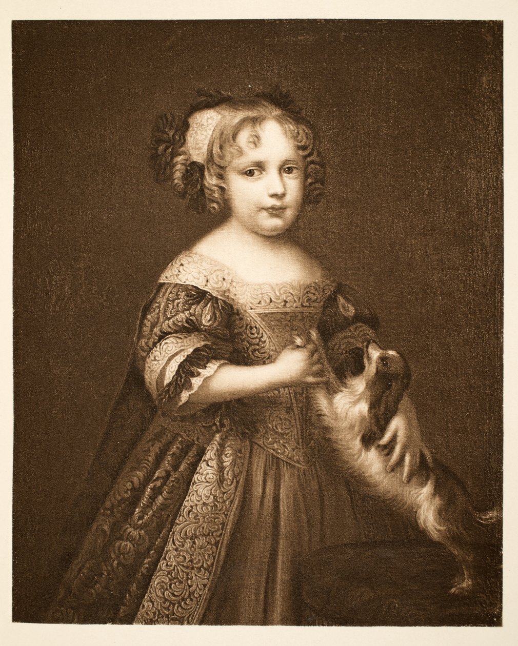 Prinsessa Anne, myöhemmin kuningatar, pubi. 1902 (kollotyyppi) tekijältä John Riley