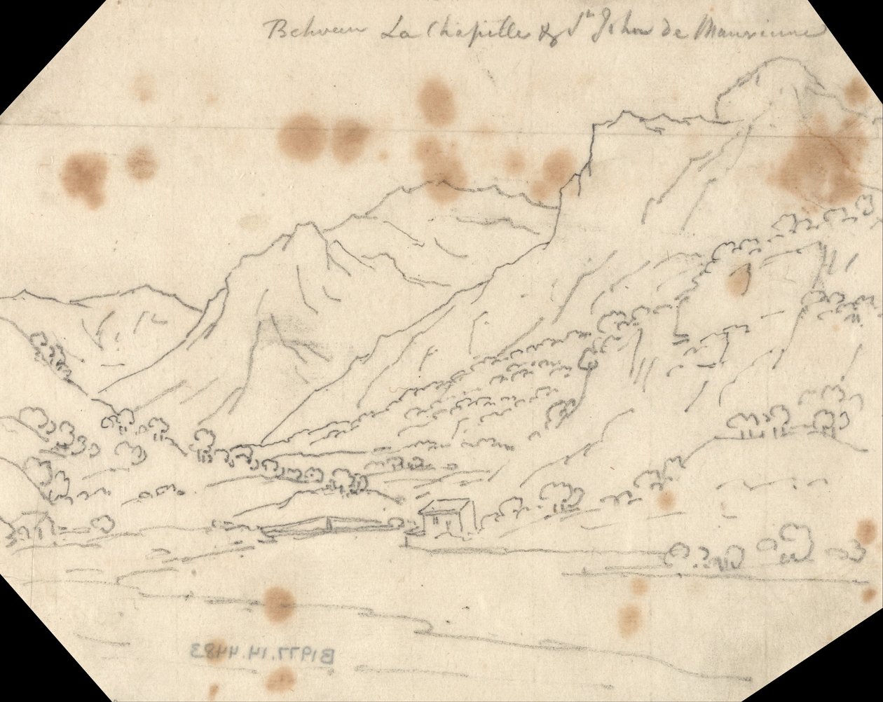 La Chapellen ja St. John de Mauriennen välillä tekijältä John Robert Cozens