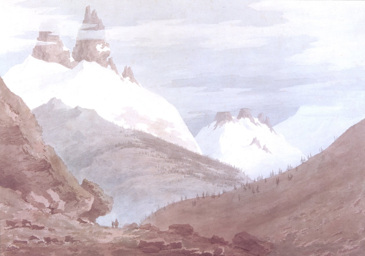 Chamonix ja Martigny tekijältä John Robert Cozens