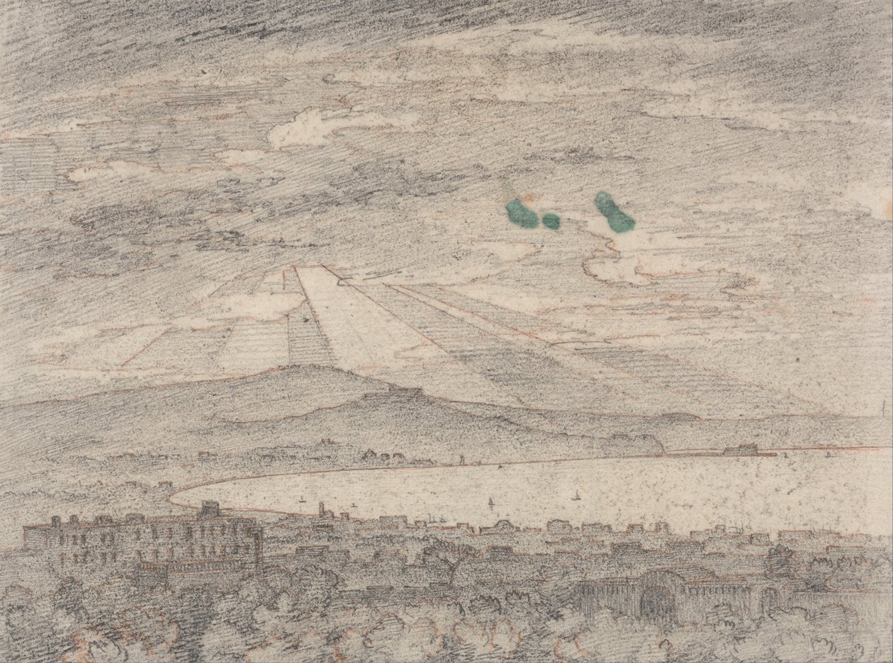 Napoli Sir William Hamiltons Villa, Portici tekijältä John Robert Cozens