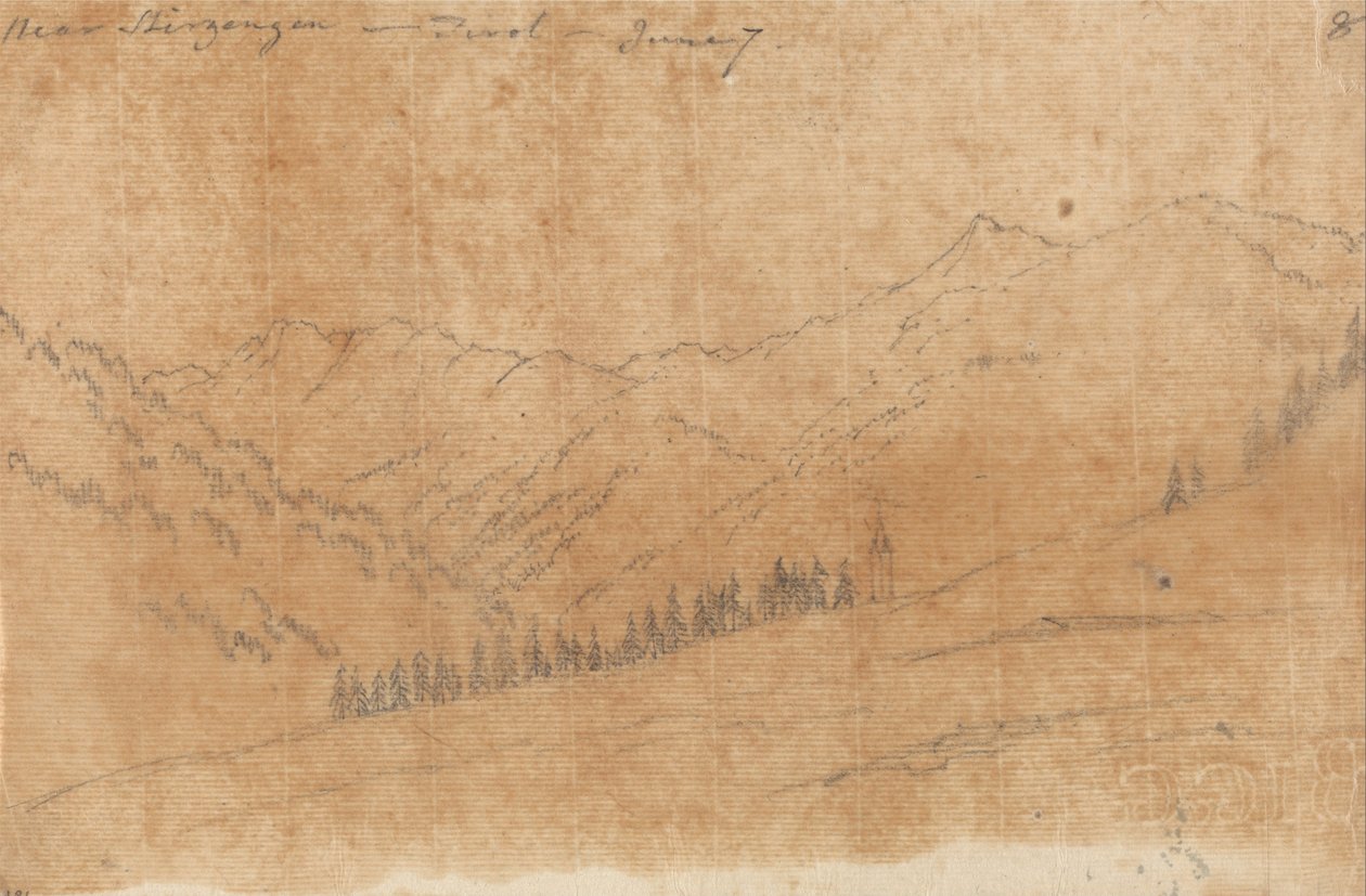 Lähellä Sherzingia, Tirol, 7. kesäkuuta tekijältä John Robert Cozens
