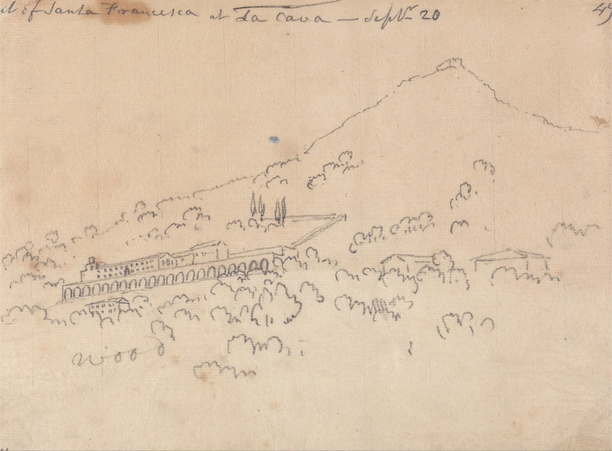Santa Francesca La Cavassa 20. syyskuuta tekijältä John Robert Cozens