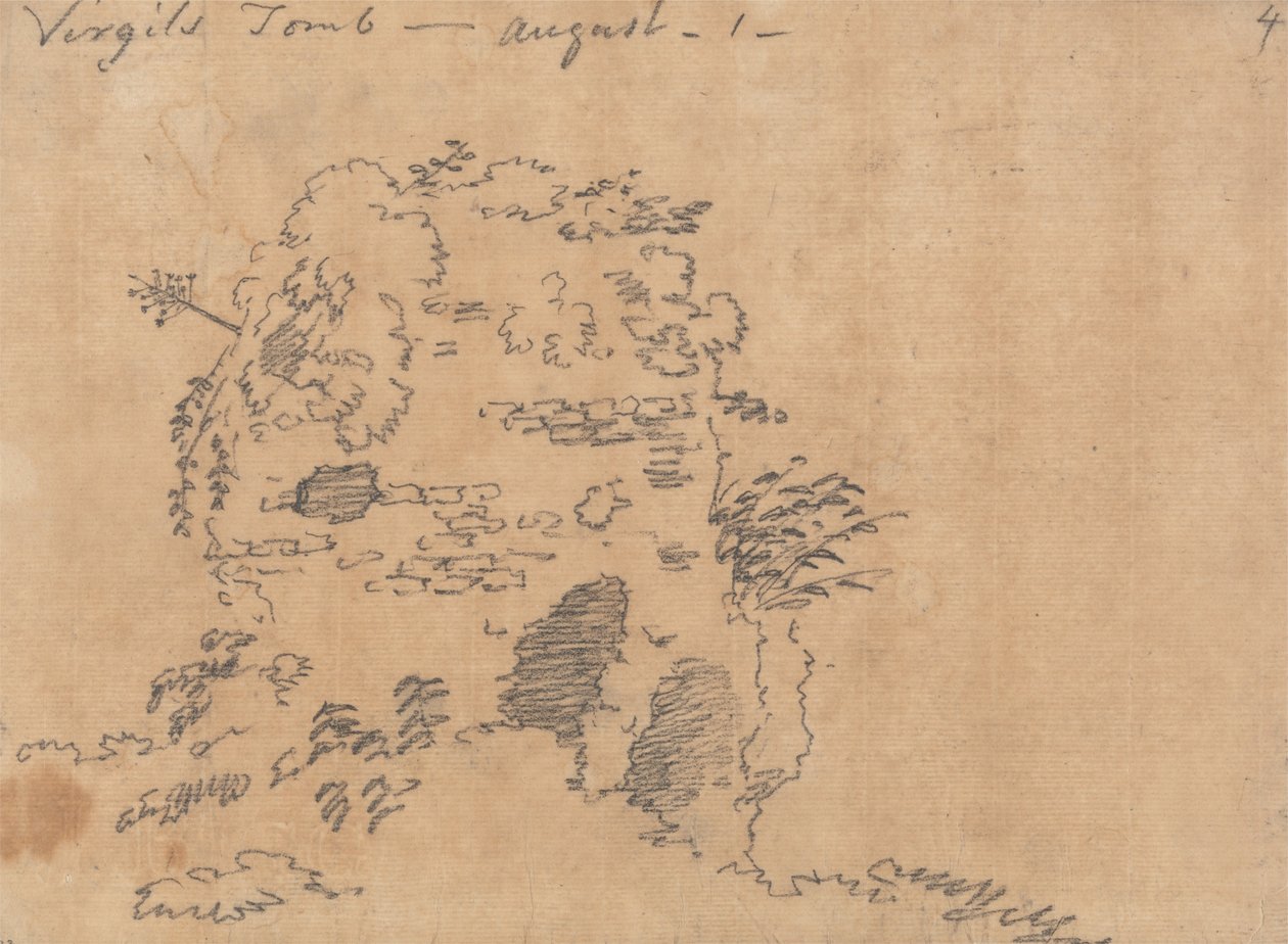 Virgiluksen hauta, 1. elokuuta tekijältä John Robert Cozens