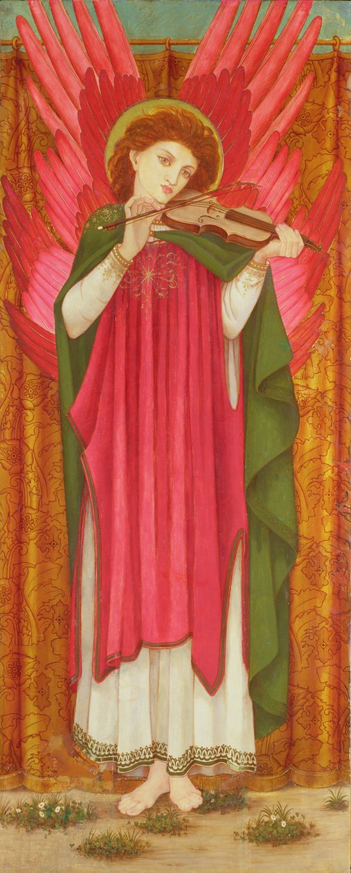 Enkeli soittaa viulua tekijältä John Roddam Spencer Stanhope