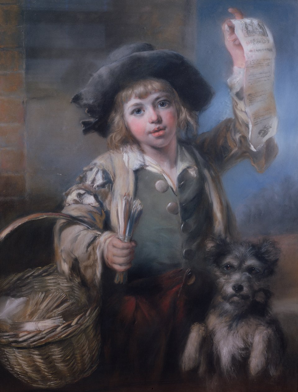 Rakkauslauluja ja otteluita, 1793 (pastelli kankaalle) tekijältä John Russell