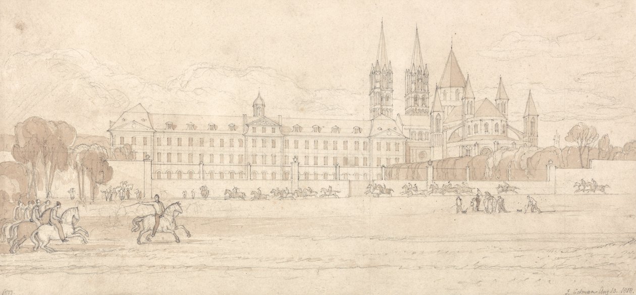 Abbey Aux Hommes, Caen tekijältä John Sell Cotman
