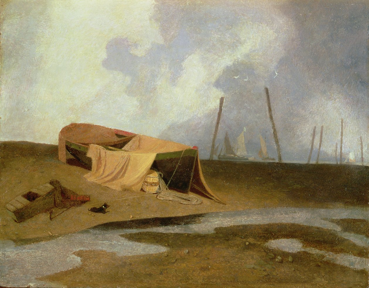 Veneitä Greater Yarmouth Beachillä tekijältä John Sell Cotman