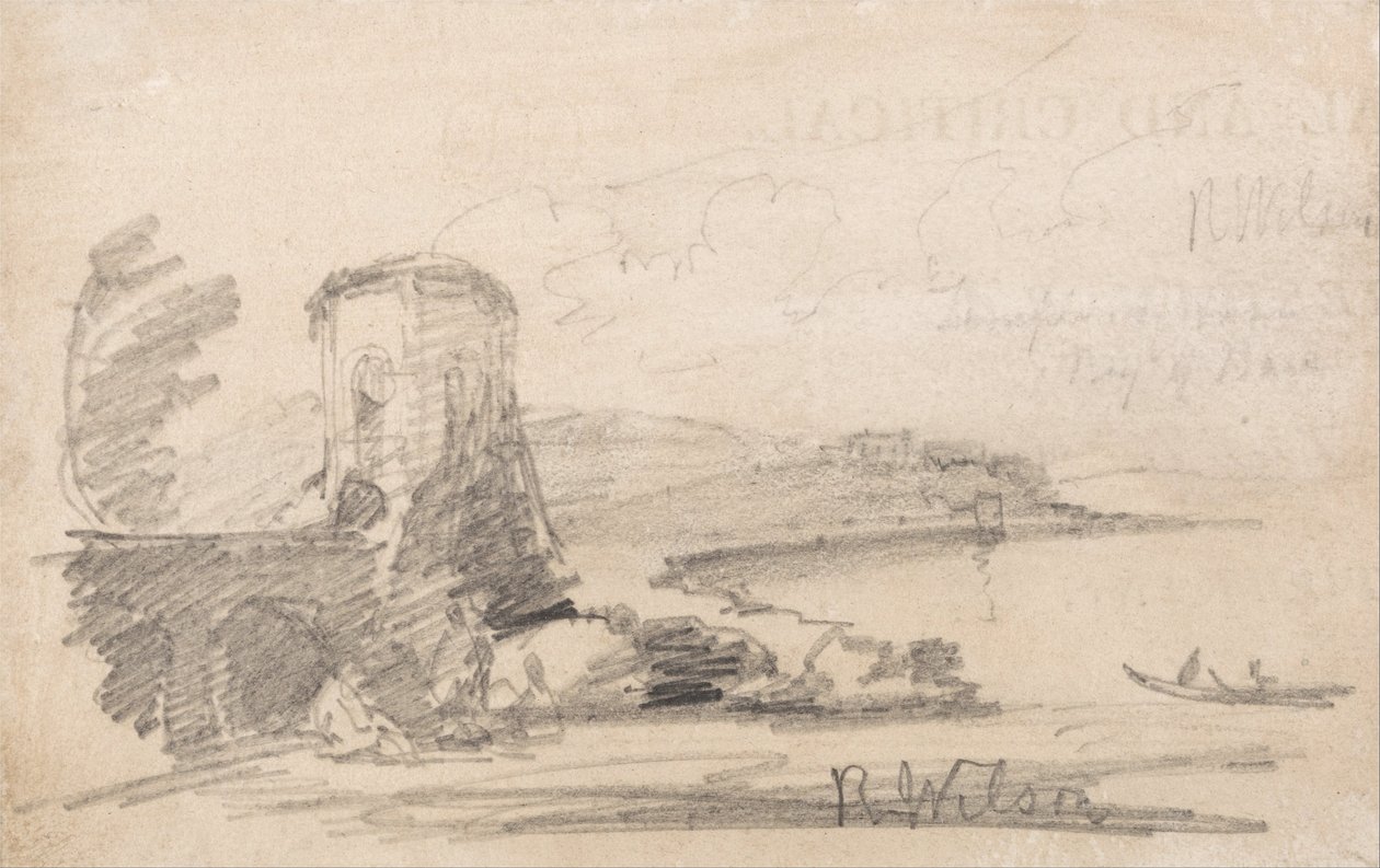 Silta ja torni Richard Wilsonin jälkeen tekijältä John Sell Cotman