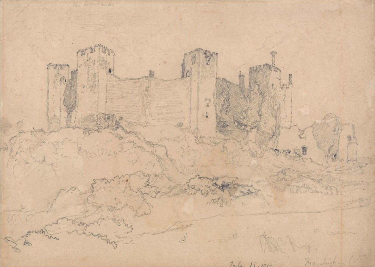 Framlinghamin linna, Suffolk tekijältä John Sell Cotman