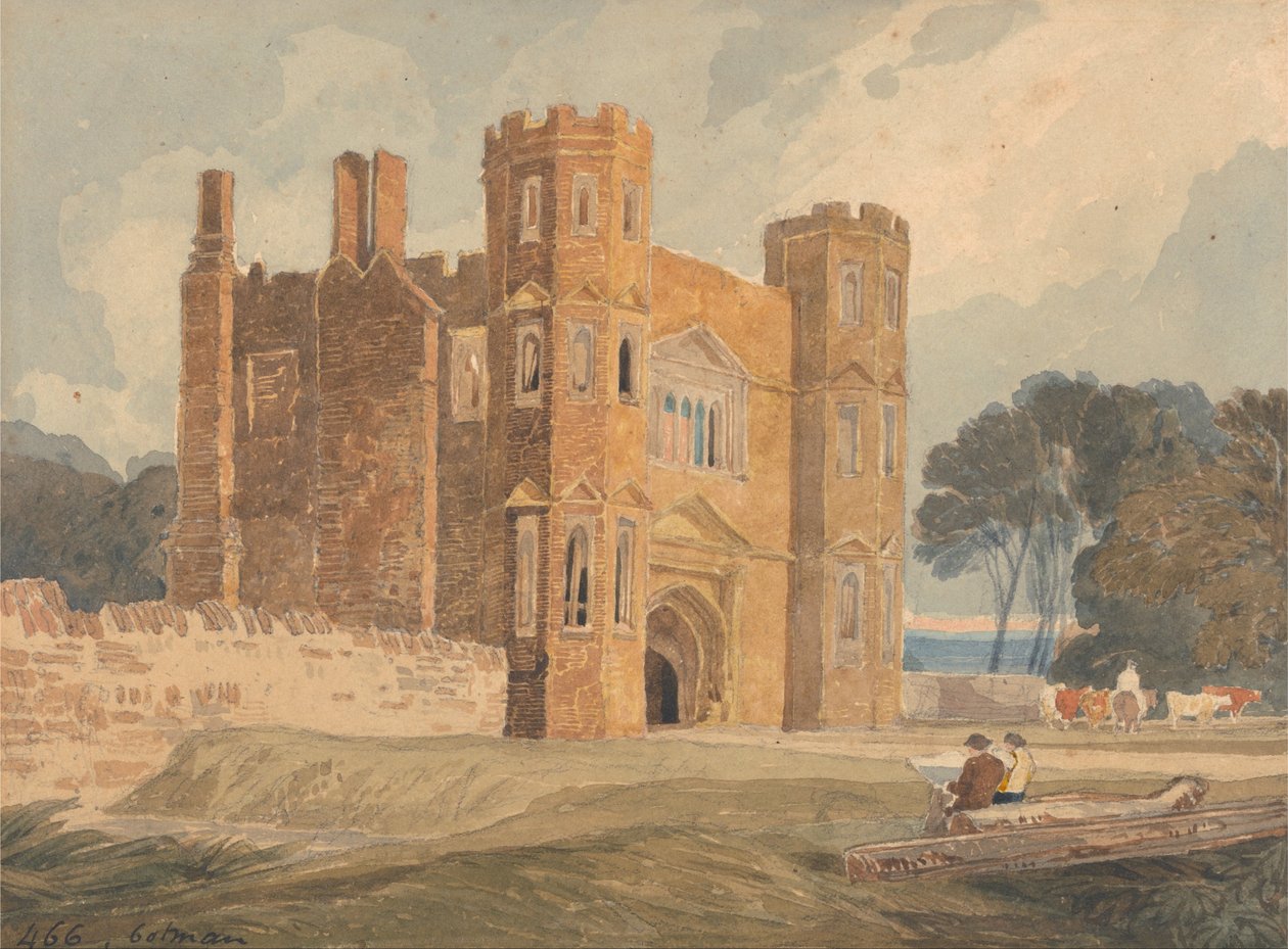 Portti, Saint Marys Wiggenhall, Norfolk tekijältä John Sell Cotman
