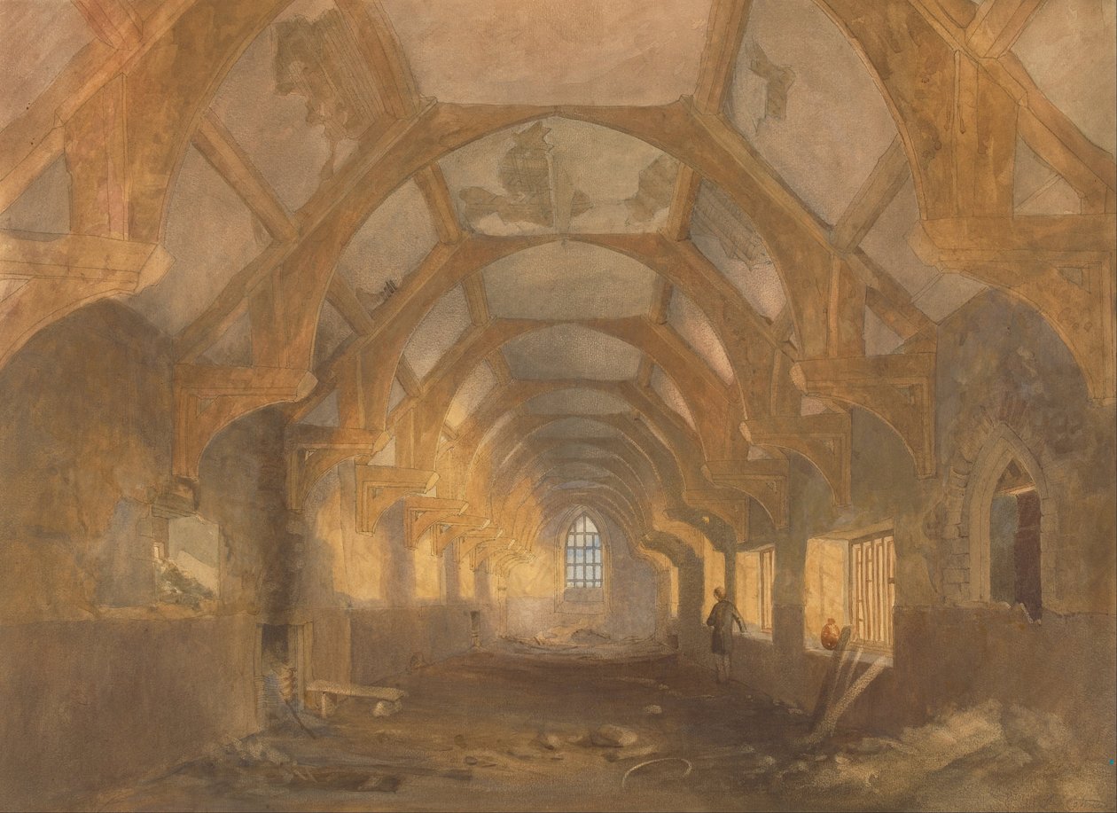 Ipswich Blackfriarsin asuntolan sisustus Ipswichin miehityskauden lopussa ... tekijältä John Sell Cotman