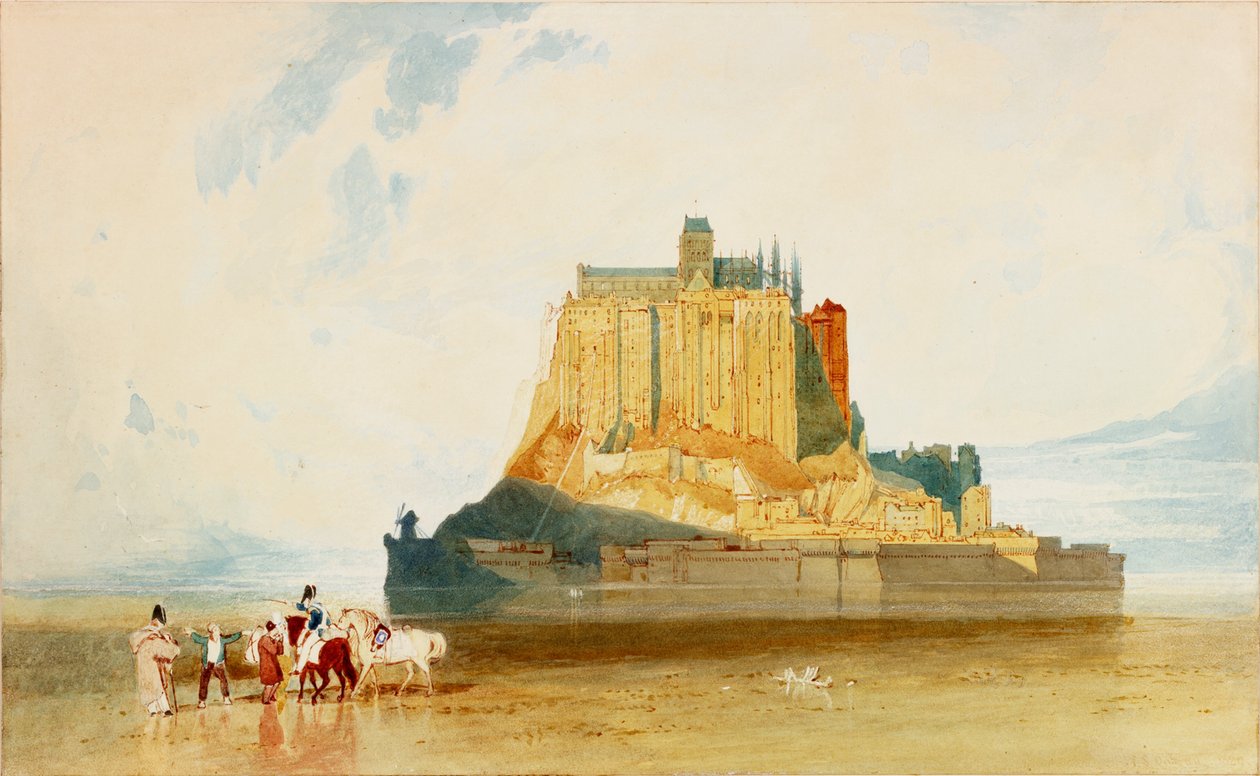 Mont St Michel, 1829 tekijältä John Sell Cotman