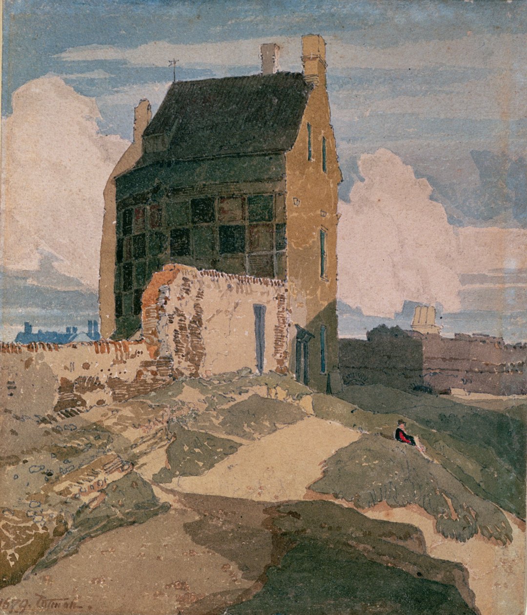 On the Walls, Great Yarmouth, n. 1812 tekijältä John Sell Cotman