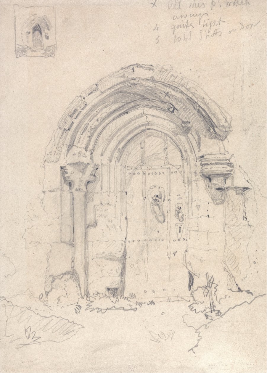 Stratton Saint Marysin kirkon kuisti, Norfolk tekijältä John Sell Cotman