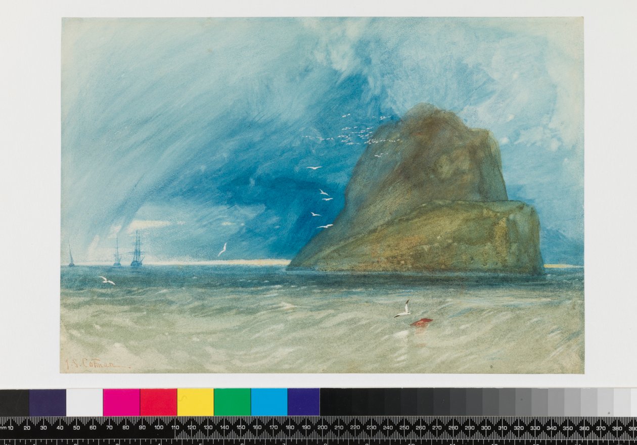 The Bass Rock, Skotlanti, n. 1833-35 tekijältä John Sell Cotman