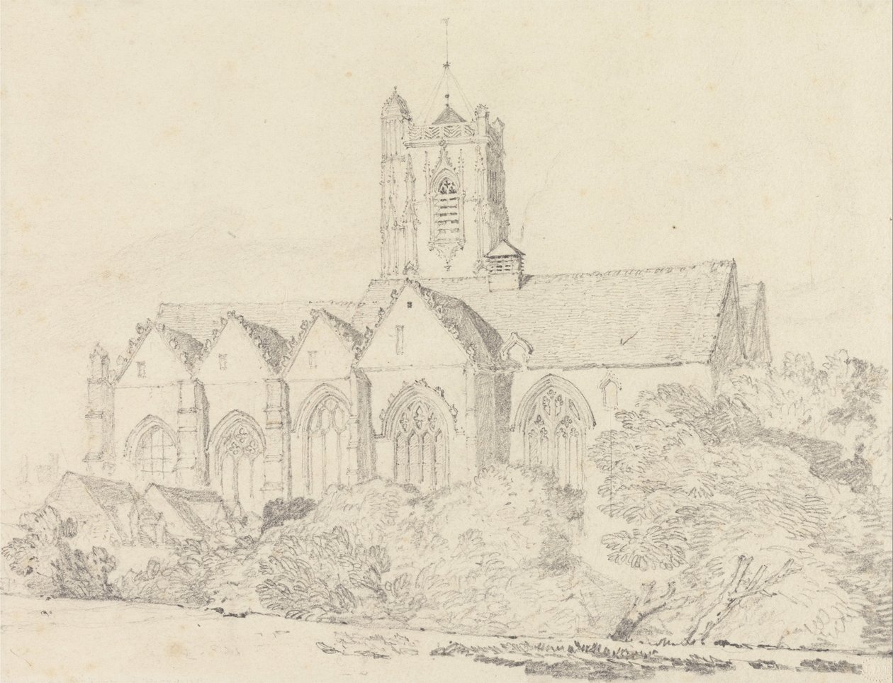 Pyhän Johanneksen kirkko, Peronne (Somme) tekijältä John Sell Cotman