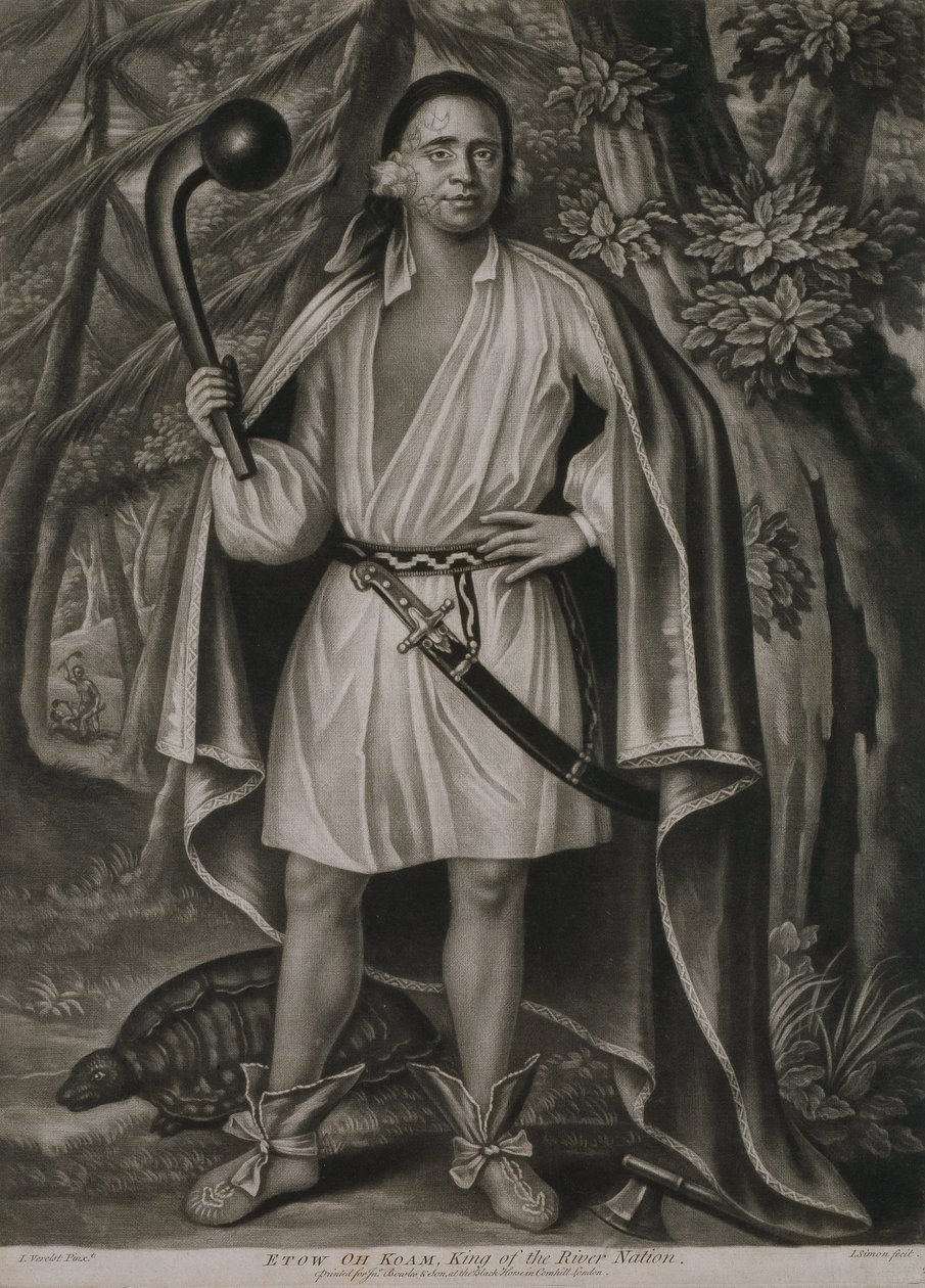 Etow Oh Koam, joen kansakunnan kuningas (1710) tekijältä John Simon