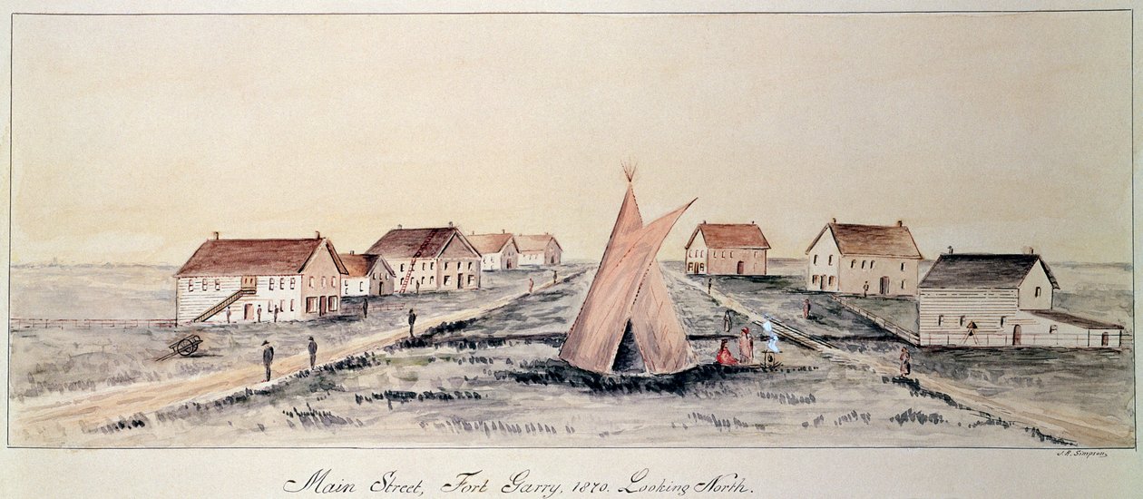 Main Street, Fort Garry (wc paperilla) tekijältä John Simpson