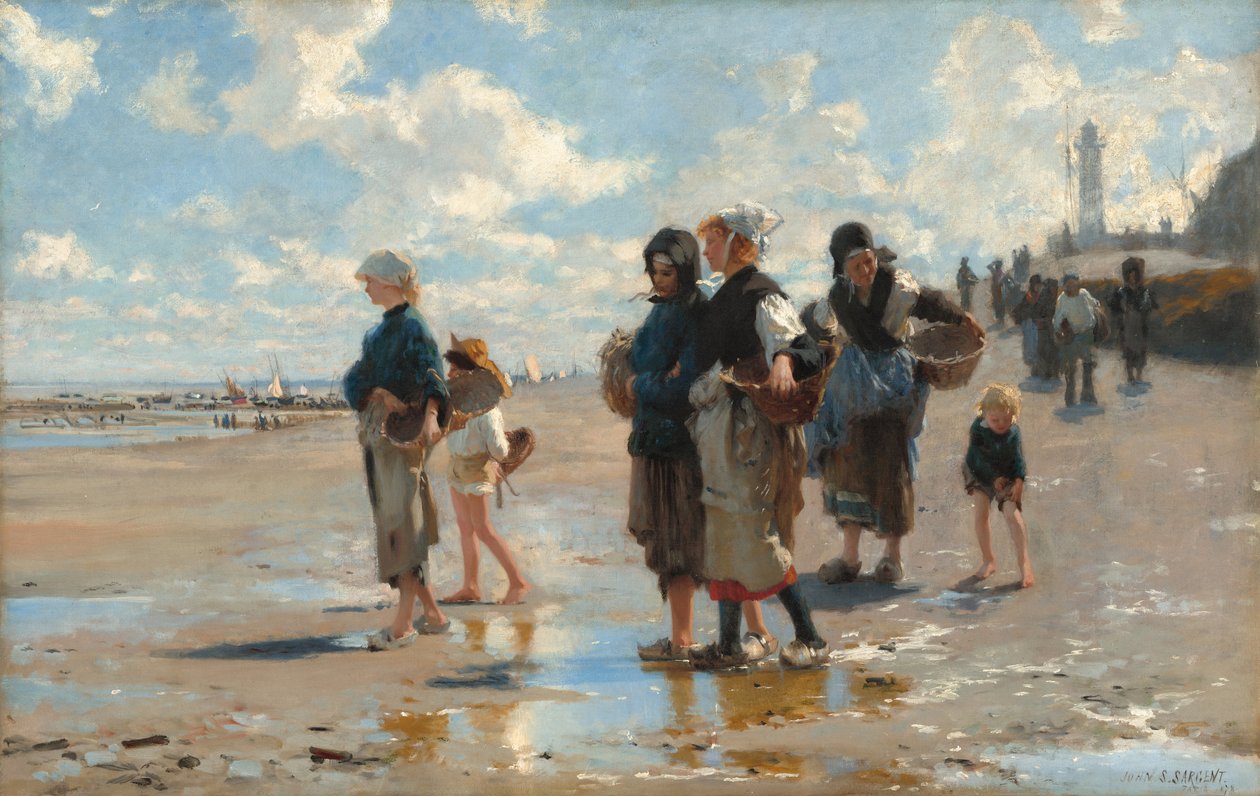 Matkalla pour la pêche (Setting Out to Fish) tekijältä John Singer Sargent