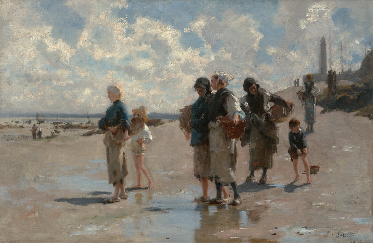 Osterien kalastus Cancalessa tekijältä John Singer Sargent