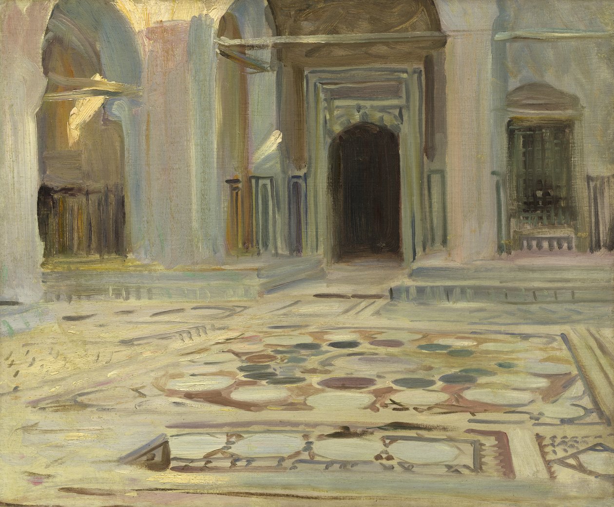 Pavement, Kairo, 1891 tekijältä John Singer Sargent