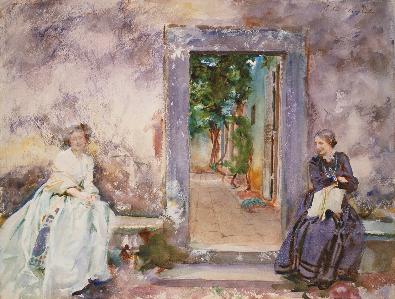 Puutarhan muuri tekijältä John Singer Sargent