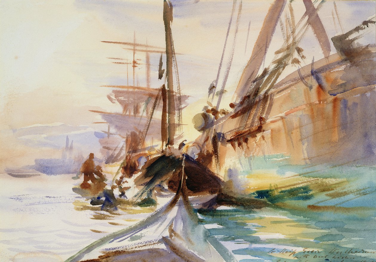 Veneiden purku Venetsiassa, 1904 tekijältä John Singer Sargent