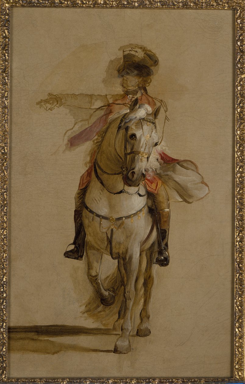Kenraali George Augustus Eliott harmaalla ratsulla, opinnäytetyö "Gibraltarin piiritys". noin 1787. tekijältä John Singleton Copley