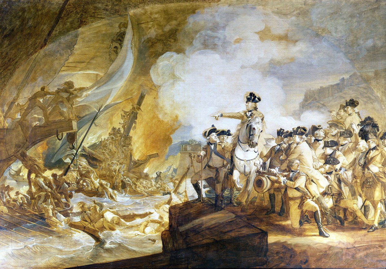 Gibraltarin piiritys ja hätäapu, 14. syyskuuta 1782, n. 1783 tekijältä John Singleton Copley