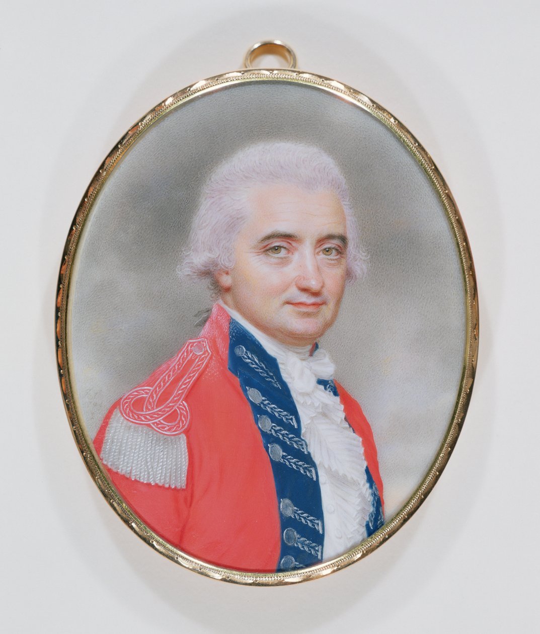 Kenraalimajuri Sir Barry Close (k.1813) 1794 (wc ja guassi norsunluun päällä) tekijältä John Smart