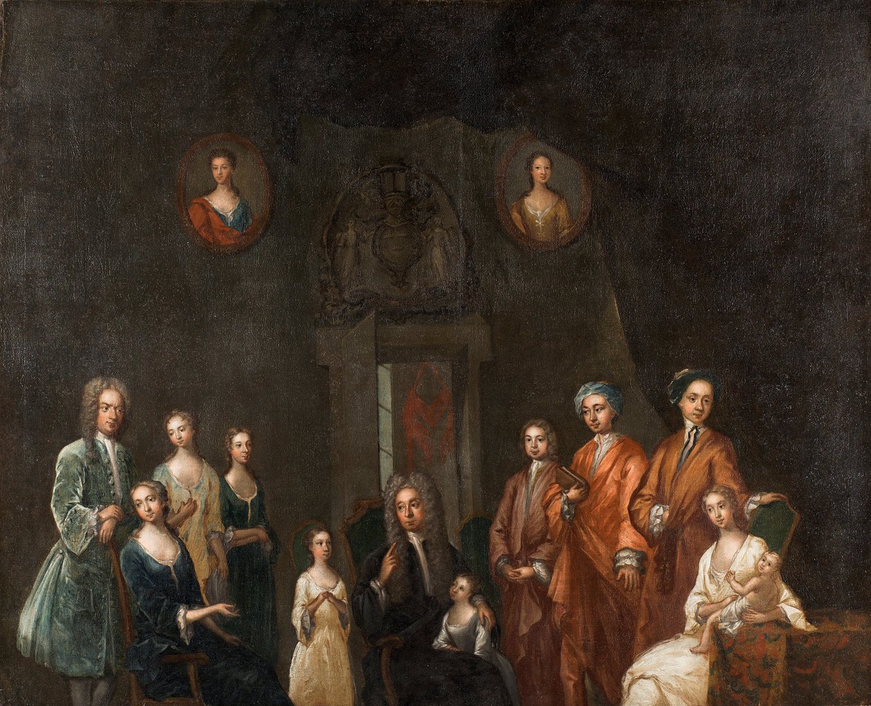 Sir Francis Grantin, lordi Cullenin ja hänen perheensä muotokuva tekijältä John Smibert