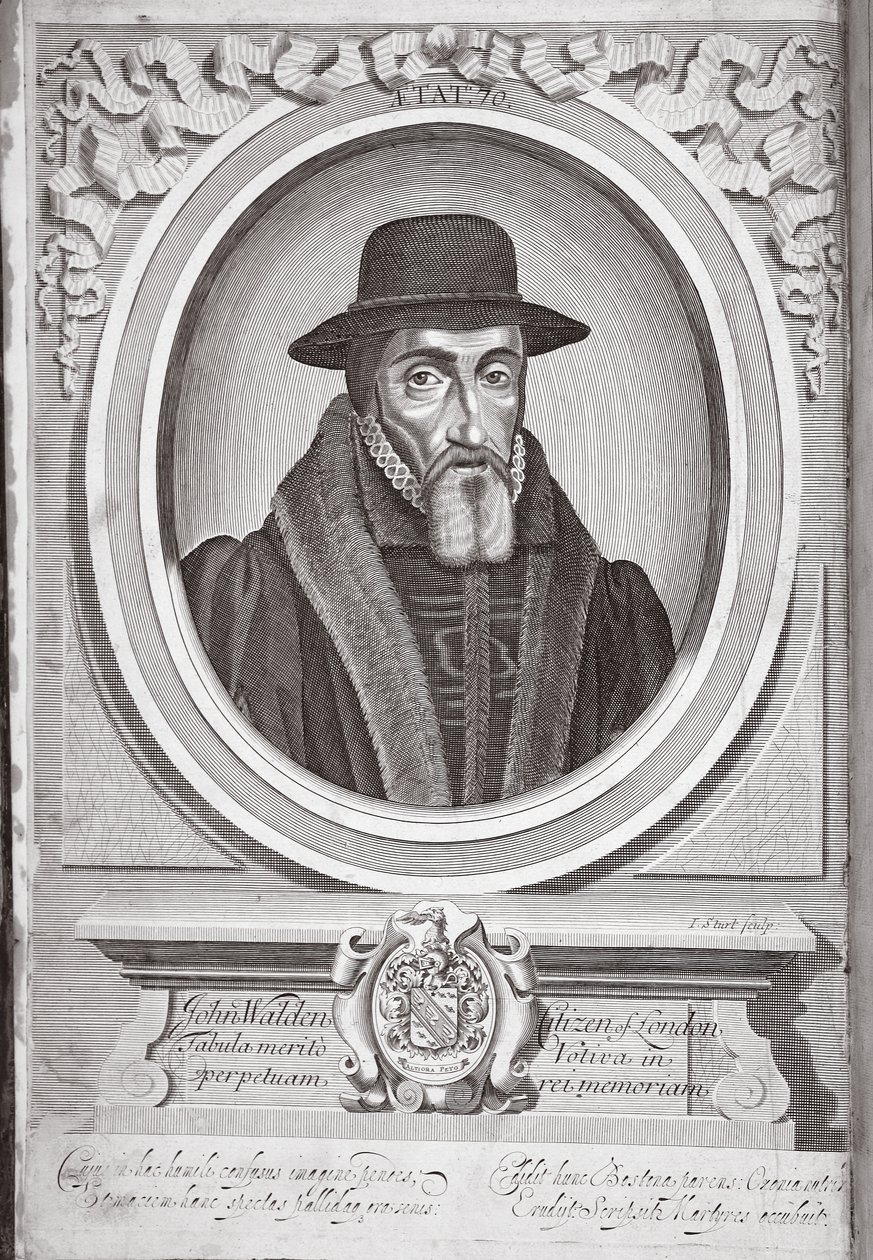 John Walden, Lontoon kansalainen, kuvitus John Foxen teoksesta "Acts and Monuments", yhdeksäs painos, pubi. 1684 tekijältä John Sturt
