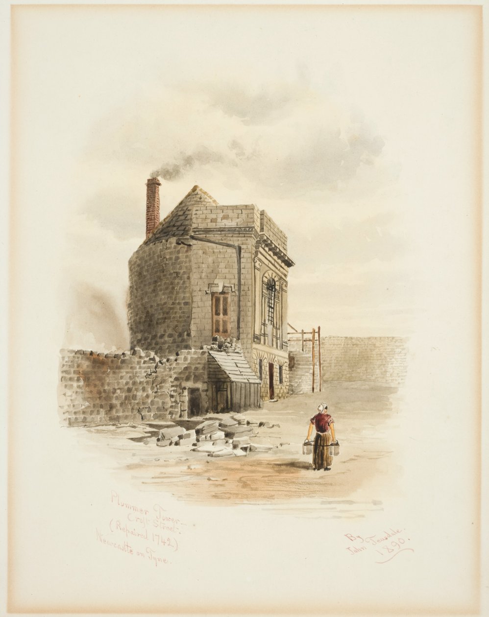 Plummer Tower, Croft Street, Newcastle upon Tyne (vartalon väri) tekijältä John Teasdale