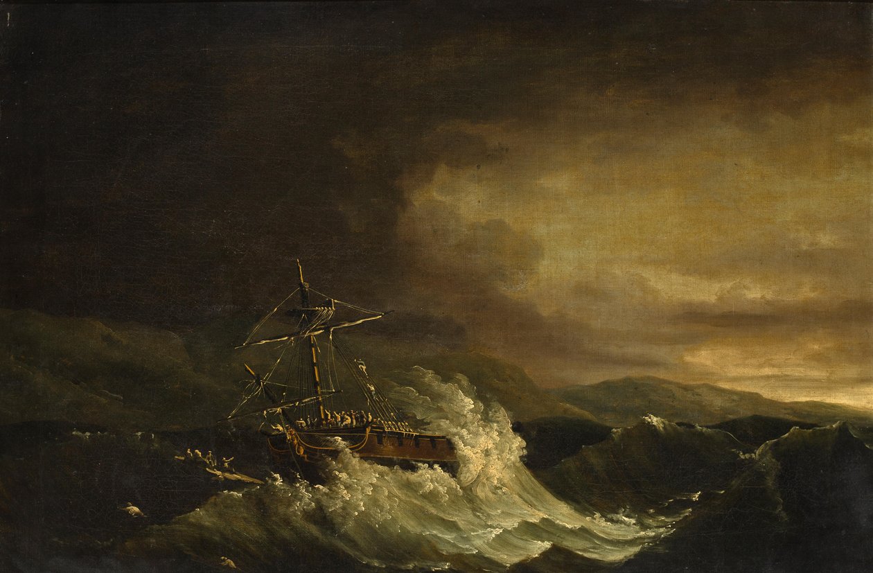 H.M.S.: n hylky Tee kauppa Castleoffista Puerto Ricosta tekijältä John Thomas Serres