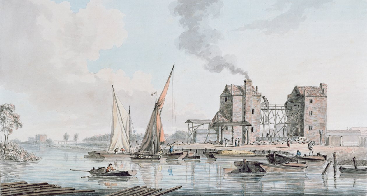 Näkymä vesimoottorista Pimlicossa, 1783 tekijältä John Thomas Serres