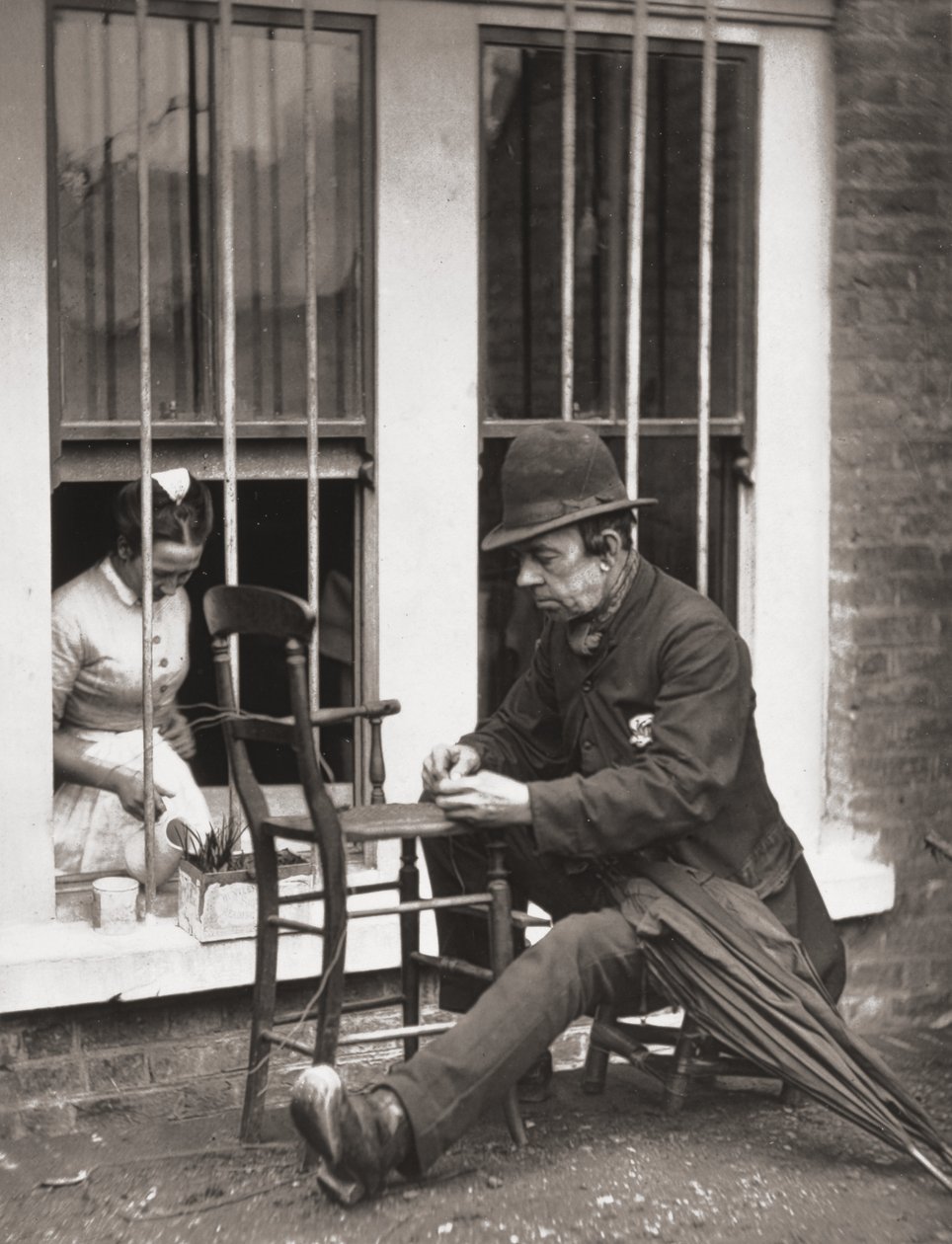 Caney The Clown, J. Thomsonin ja Adolphe Smithin teoksesta Street Life in London, 1877 tekijältä John Thomson